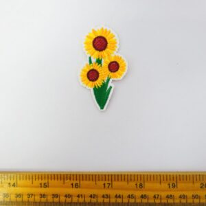 Sew On Motif Patch Sunflowers Yellow
