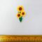 Sew On Motif Patch Sunflowers Yellow