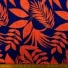 T-Shirting Jersey Fabric Paros Palms Orange