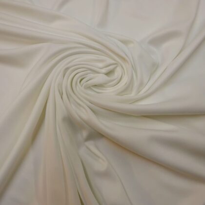 Jersey Fabric Silky 28 Gauge Plain Ivory
