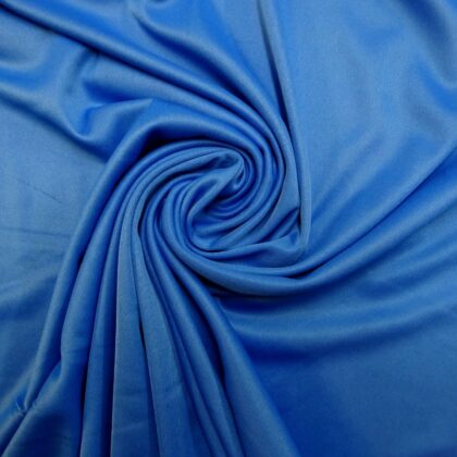 Jersey Fabric Silky Plain Sea Blue