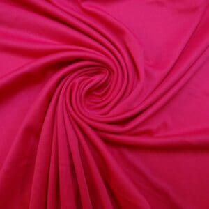 Jersey Fabric Silky Plain Cerise