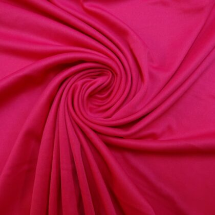 Jersey Fabric Silky Plain Cerise