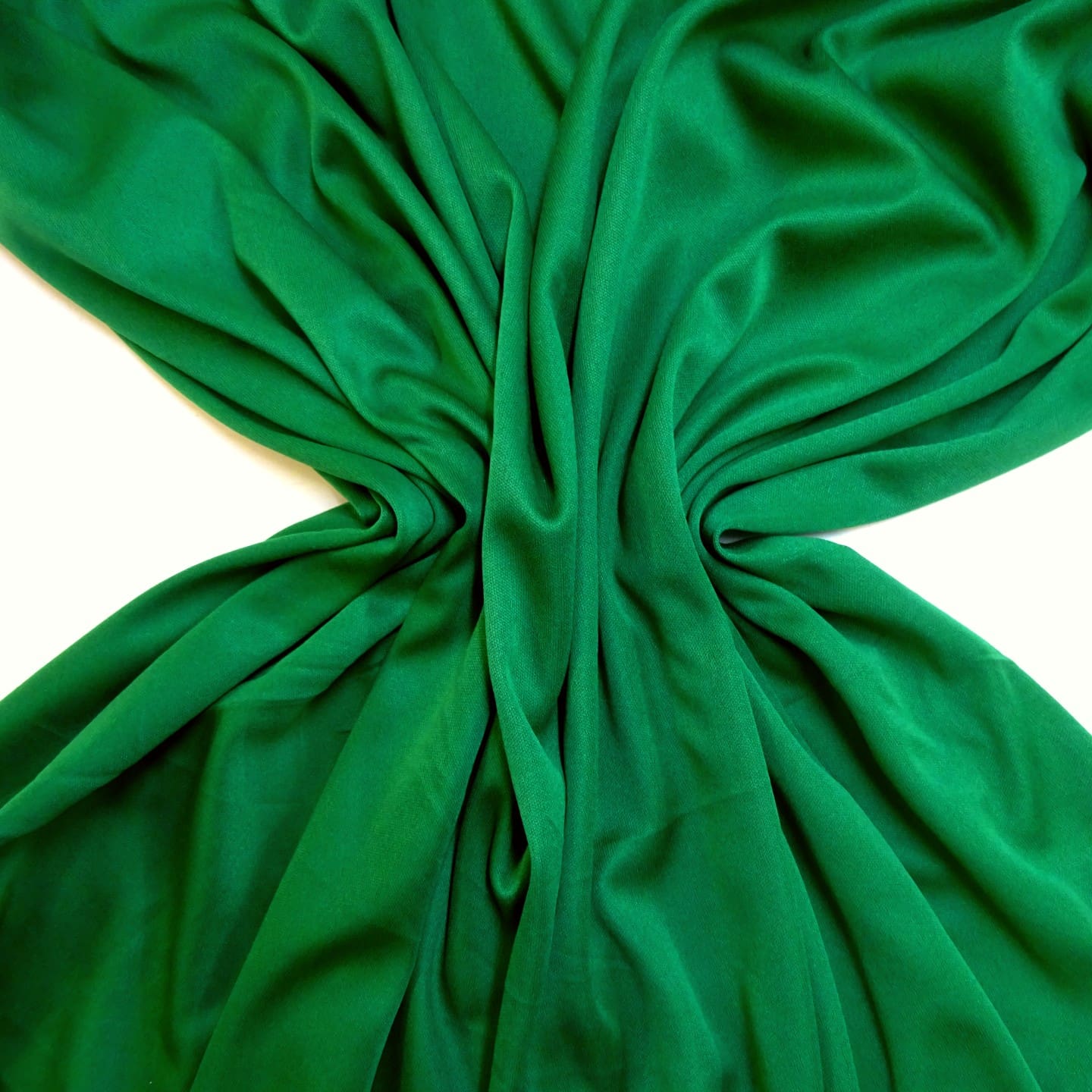Jersey Fabric Silky Plain Emerald