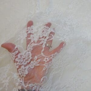 Lace Fabric Stretch Tiffany Rose Ivory