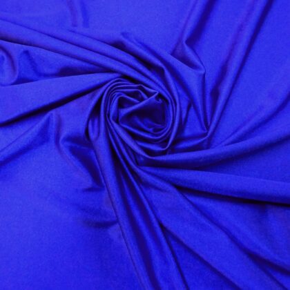 Lycra Fabric Plain Ocean Blue