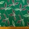 T-Shirting Jersey Fabric Emboss Effect Lush Lefkada Leaves Green