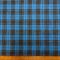 Tartan Suiting Fabric Renegade Gold Lurex Turquoise