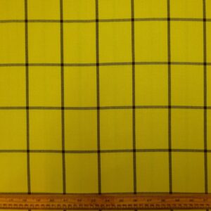 Tartan Suiting Fabric Rupert Yellow