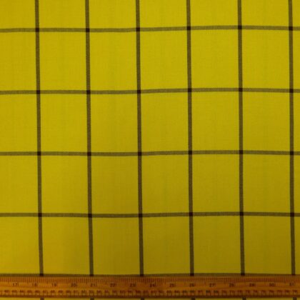 Tartan Suiting Fabric Rupert Yellow