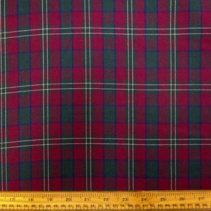 Tartan Suiting Fabric Macpherson Wine Bottle
