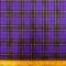 Suiting Fabric Tartan Macbeth Gold Glitter Purple