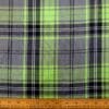 Suiting Fabric Tartan Macculloch Lime Grey