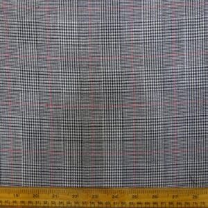 Suiting Fabric Prince Of Wales Thistle Prince Red