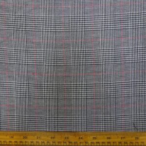 Suiting Fabric Prince Of Wales Thistle Prince Red