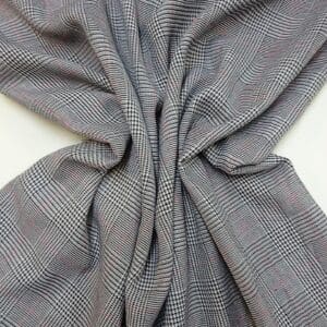 Suiting Fabric Prince Of Wales Thistle Prince Red