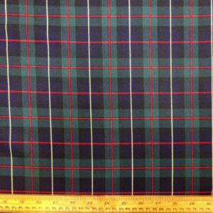 Suiting Fabric Tartan Harris Green Red