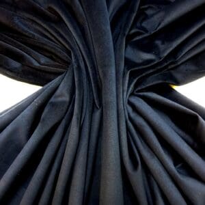 Velvet Fabric Curtaining Devonshire Lightweight Drape Velvet Navy