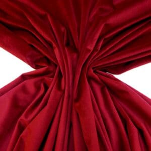 Velvet Fabric Curtaining Devonshire Lightweight Drape Velvet Wine