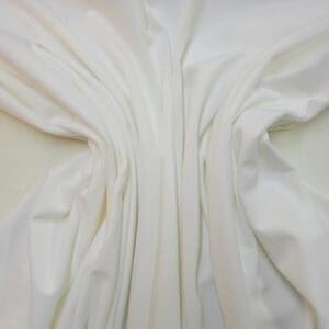 Velvet Fabric Curtaining Devonshire Lightweight Drape Velvet White