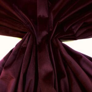 Velvet Fabric Curtaining Devonshire Lightweight Drape Velvet Aubergine