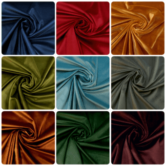 Velvet Fabric Curtaining Devonshire Lightweight Drape Velvet