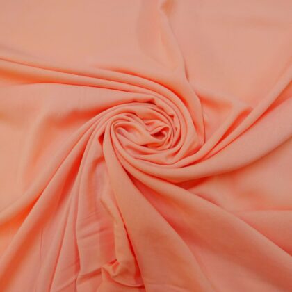 Viscose Fabric Plain Colours Peach
