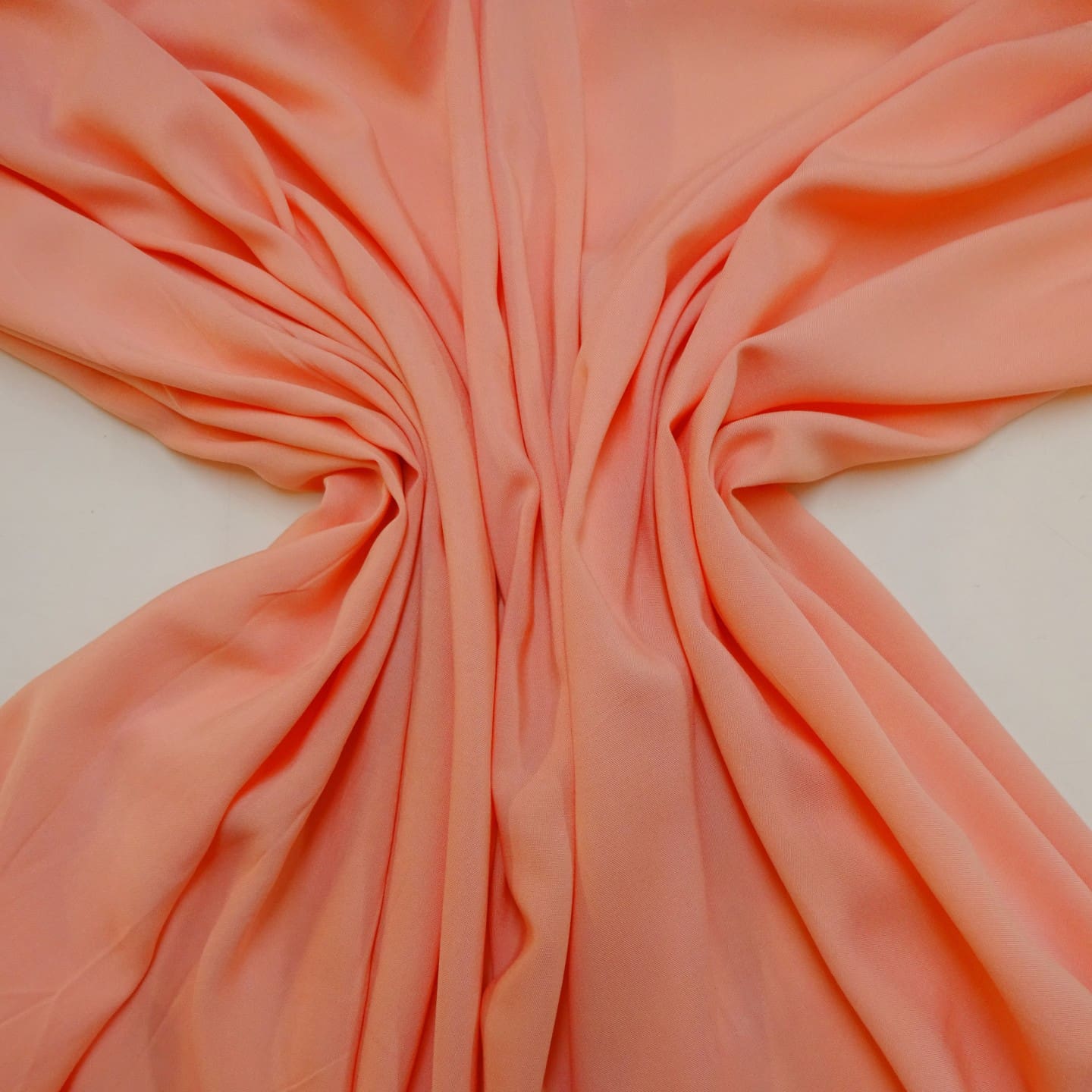 Viscose Fabric Plain Colours Peach