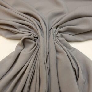 Viscose Fabric Plain Colours Silver Grey