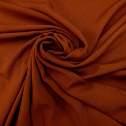 Viscose Fabric Plain Colours Rust