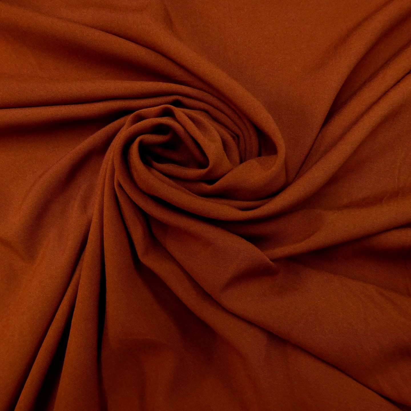 Viscose Fabric Plain Colours Rust