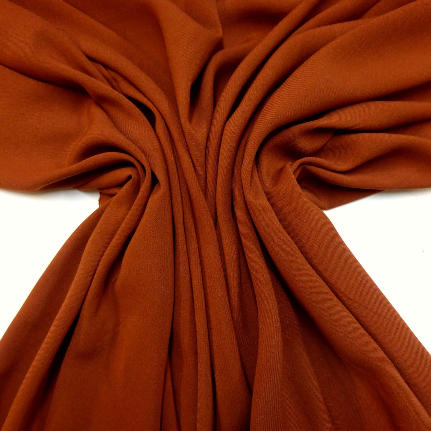 Viscose Fabric Plain Colours Rust
