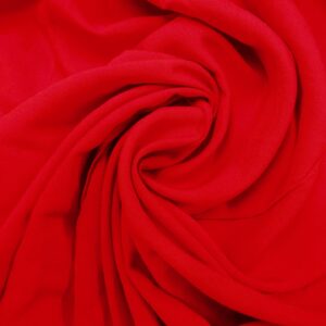 Viscose Fabric Plain Colours Ruby Red