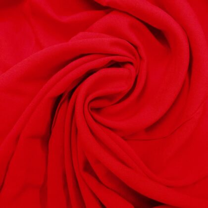 Viscose Fabric Plain Colours Ruby Red