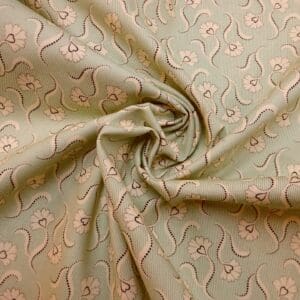 Cotton Fabric Dashwood Craft Cotton Trumpet Julip Mint