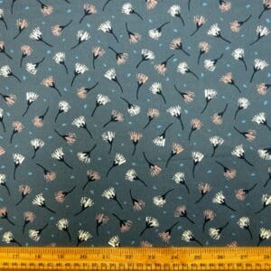 Cotton Fabric Dashwood Craft Cotton Whispy Dandelions Grey
