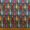 Cotton Fabric Dashwood Craft Cotton Polynesian Dolls Navy