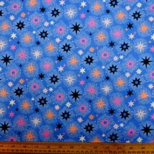 Cotton Fabric Dashwood Craft Cotton Under The Stars Blue
