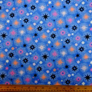 Cotton Fabric Dashwood Craft Cotton Under The Stars Blue