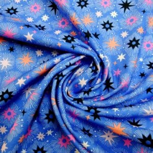 Cotton Fabric Dashwood Craft Cotton Under The Stars Blue