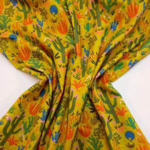 Cotton Fabric Dashwood Craft Cotton Cacti Fields Citrus Green