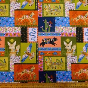 Cotton Fabric Dashwood Craft Cotton Canada Green Blue
