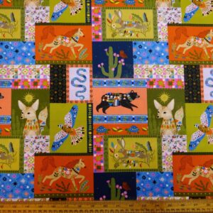 Cotton Fabric Dashwood Craft Cotton Canada Green Blue