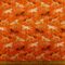 Cotton Fabric Dashwood Craft Cotton Merry Go Round Horses Terracotta Rust