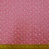 Pure Cotton Fabric Broderie Anglais Cerise Ivory Embroidery