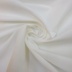 Crepe De Chine Fabric Peach Skin Finish White