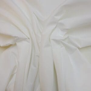 Crepe De Chine Fabric Peach Skin Finish White