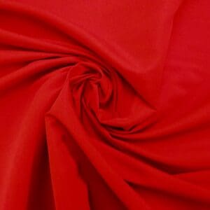 Crepe De Chine Fabric Peach Skin Finish Red