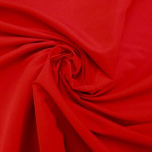 Crepe De Chine Fabric Peach Skin Finish Red