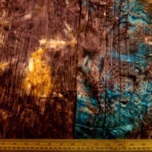 Satin Fabric Pleated Creased Shiny
